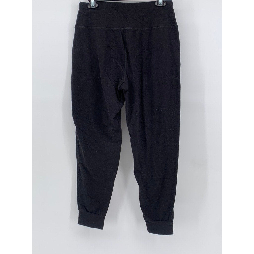 ATHLETIC WORKS Women's Black Solid Jogger Sweatpants SZ M