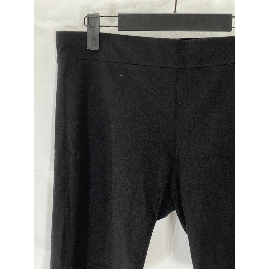 HUE Women's Black High-Rise Biker Shorts SZ M