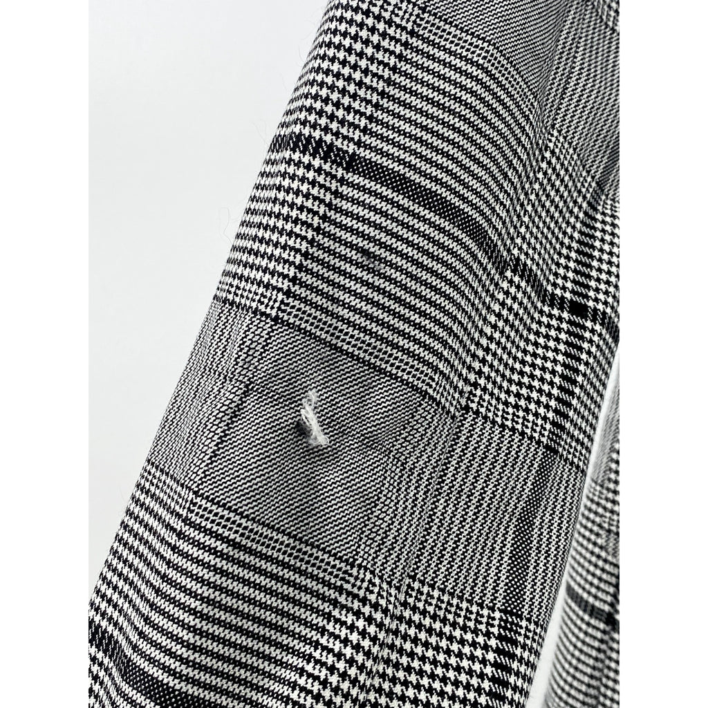 VINCE CAMUTO Women's Black Bold Glen Plaid Two-Button Notch Collar Blazer SZ 0