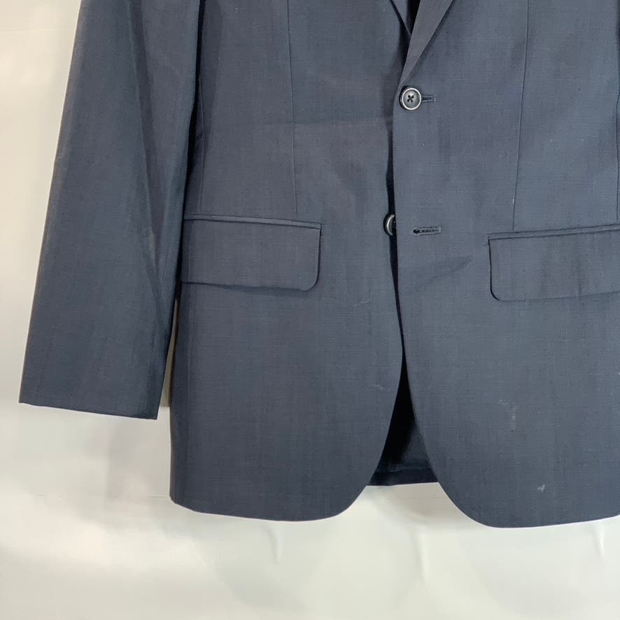 PRONTO UOMO Men's Black Super 100's Wool Two Button Blazer SZ 35 Short