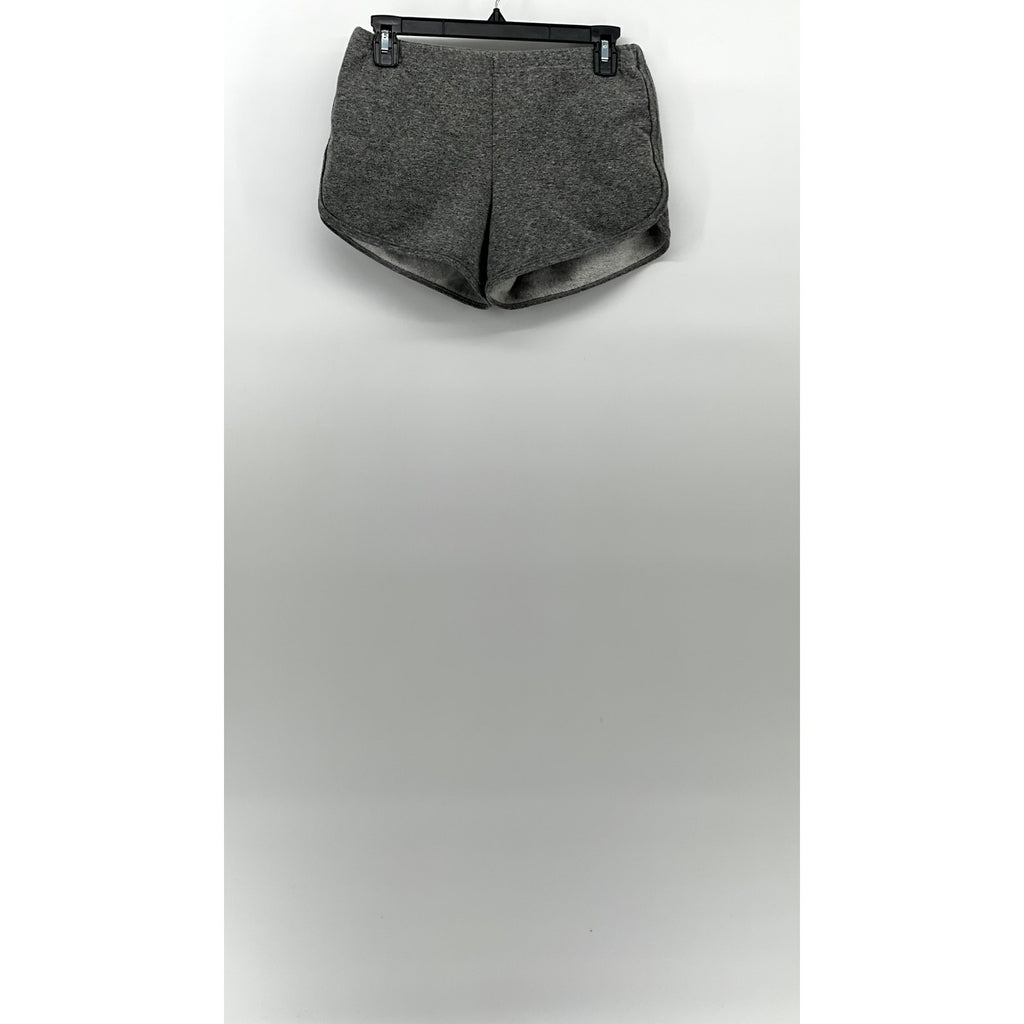 AMERICAN APPAREL Women's Charcoal Heather Fleece Casual Shorts SZ L