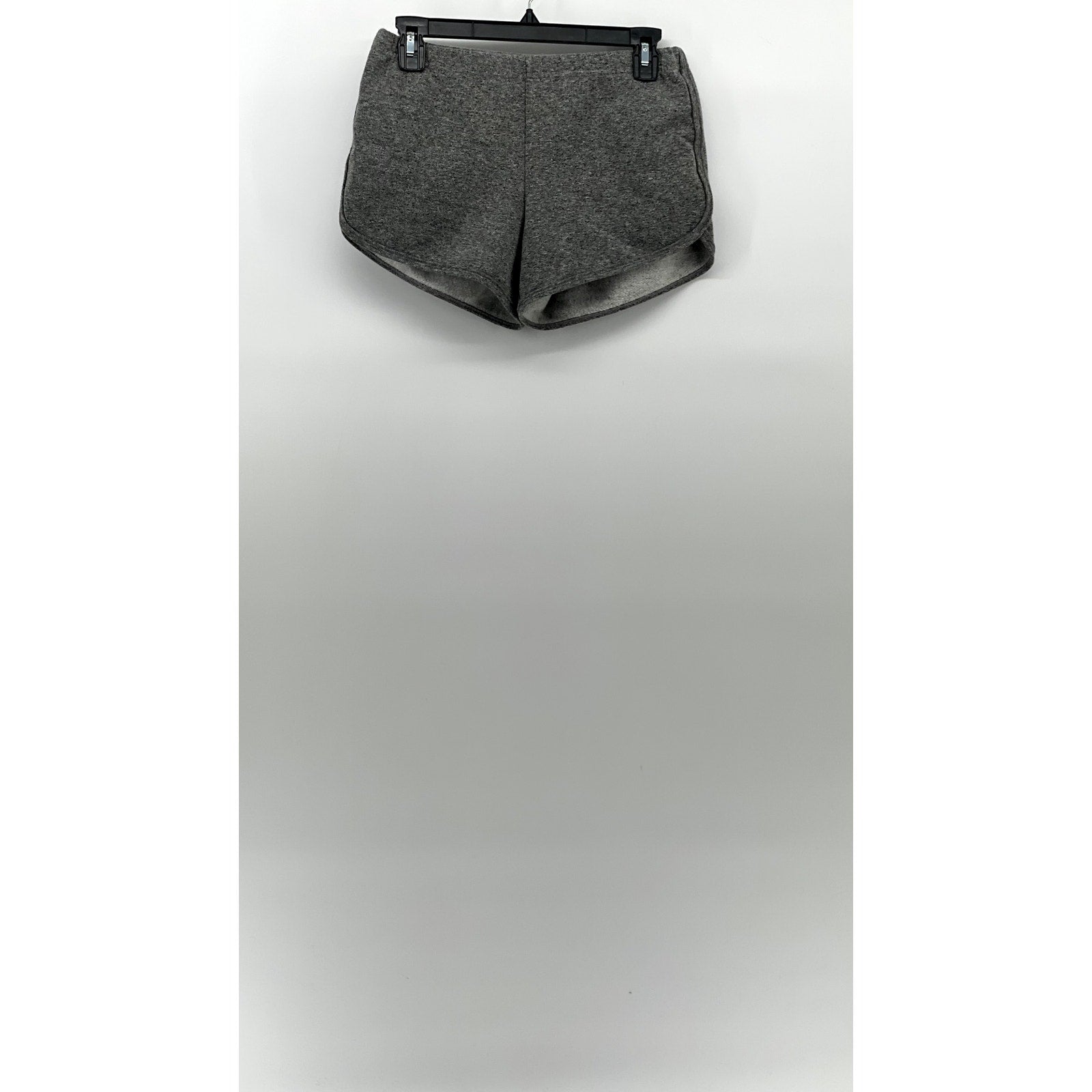 AMERICAN APPAREL Women's Charcoal Heather Fleece Casual Shorts SZ L