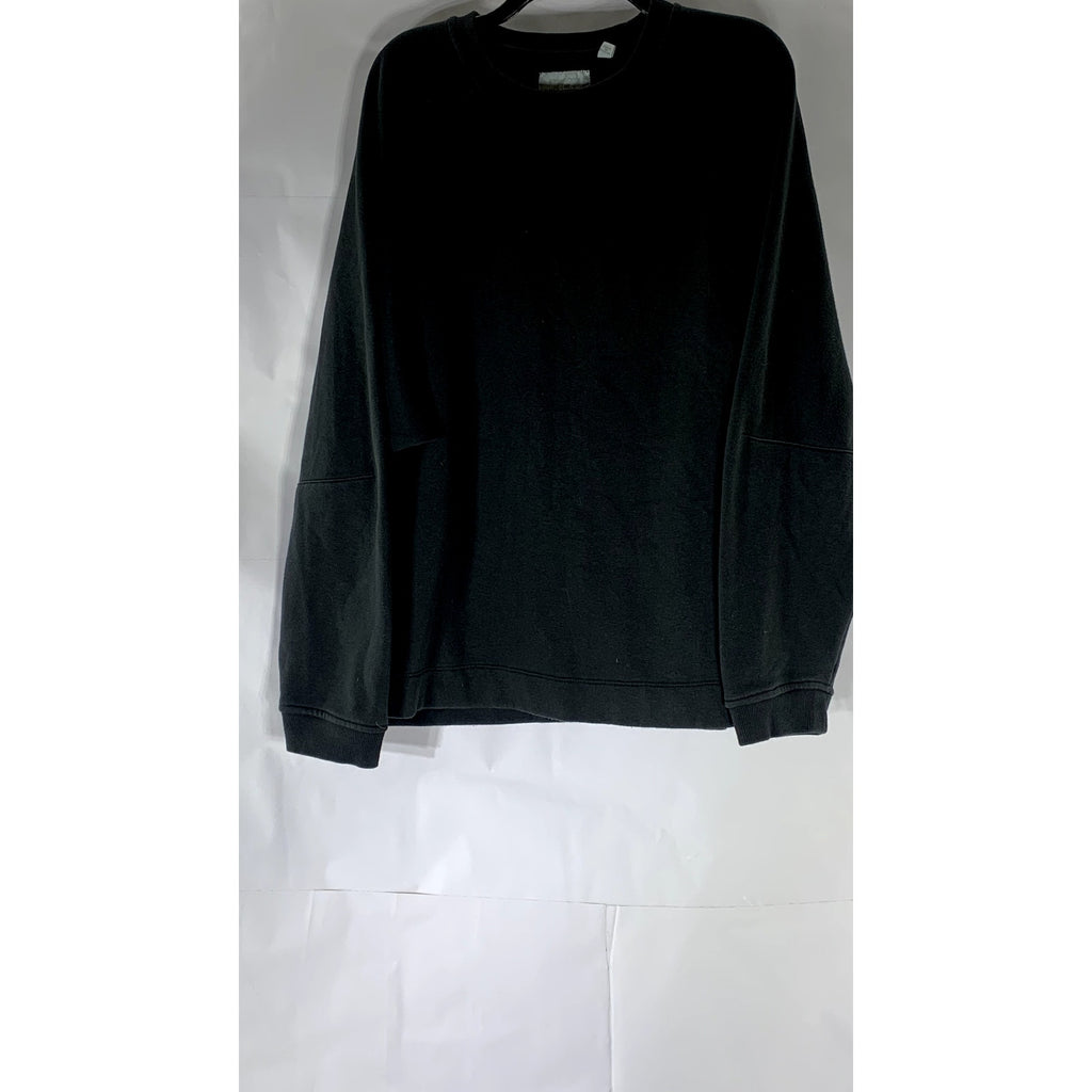 STANDARD/CLOTH Men’s Black Solid Classic Crewneck Pullover Sweatshirt SZ L