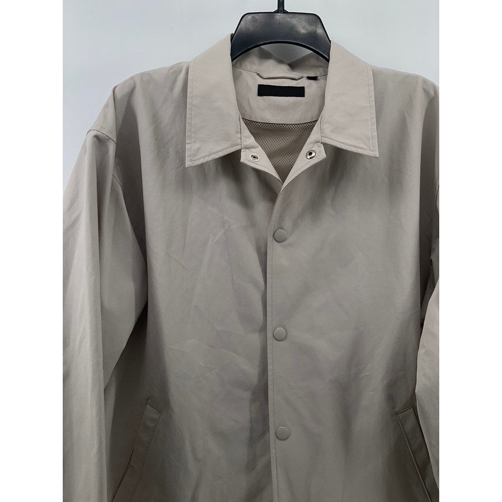 UNIQLO Women’s Bone Coach Lightweight Button-Up Long Sleeve Jacket SZ L