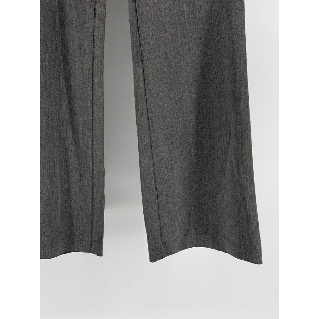 CHARLOTTE RUSSE Women's Charcoal Gray Regular-Fit Wide-Leg Pants SZ 0