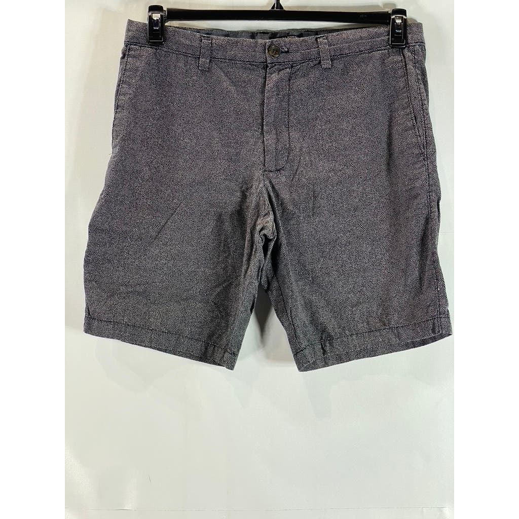 BANANA REPUBLIC Men's Black/Gray Cotton Twill Stretch Shorts SZ 35