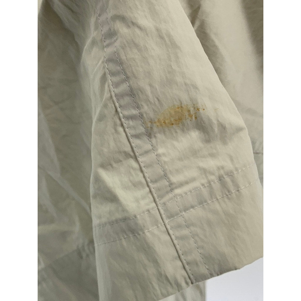 & OTHER STORIES Women's Beige Button-Up Belted Trench Coat SZ S