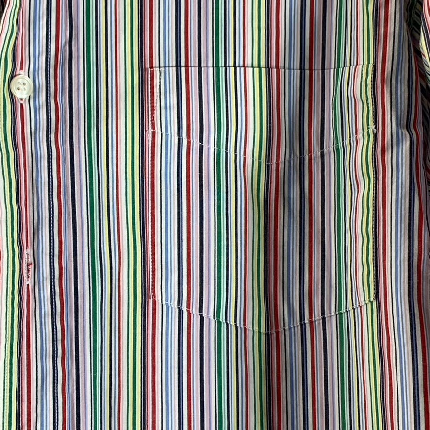 J.CREW Men's Multicolor Striped Regular-Fit Button-Up Dress Shirt SZ L(16/16.5)