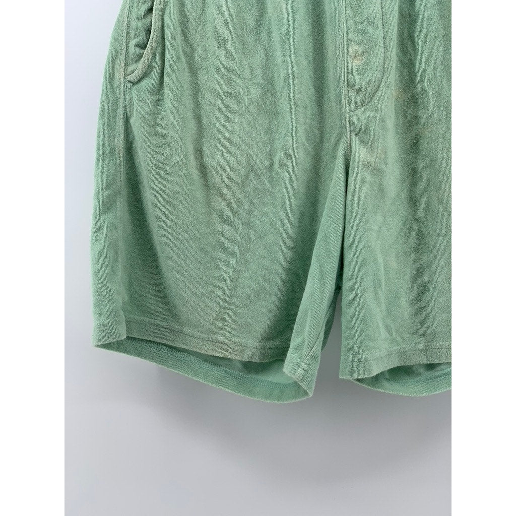 H&M Women's Mint Green Textured Relaxed Fit Shorts SZ S