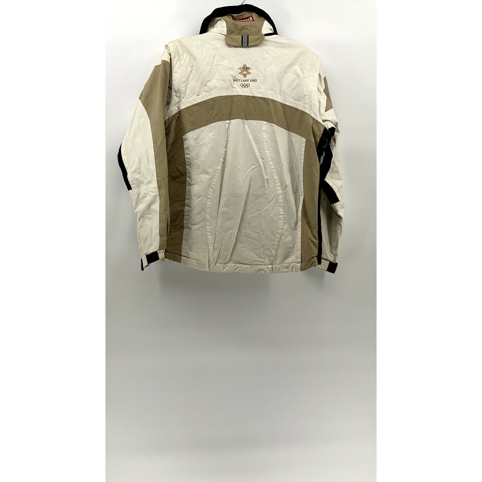 MARKER Women's Vintage White-Tan Salt Lake 2002 Olympics Winter Jacket SZ 6