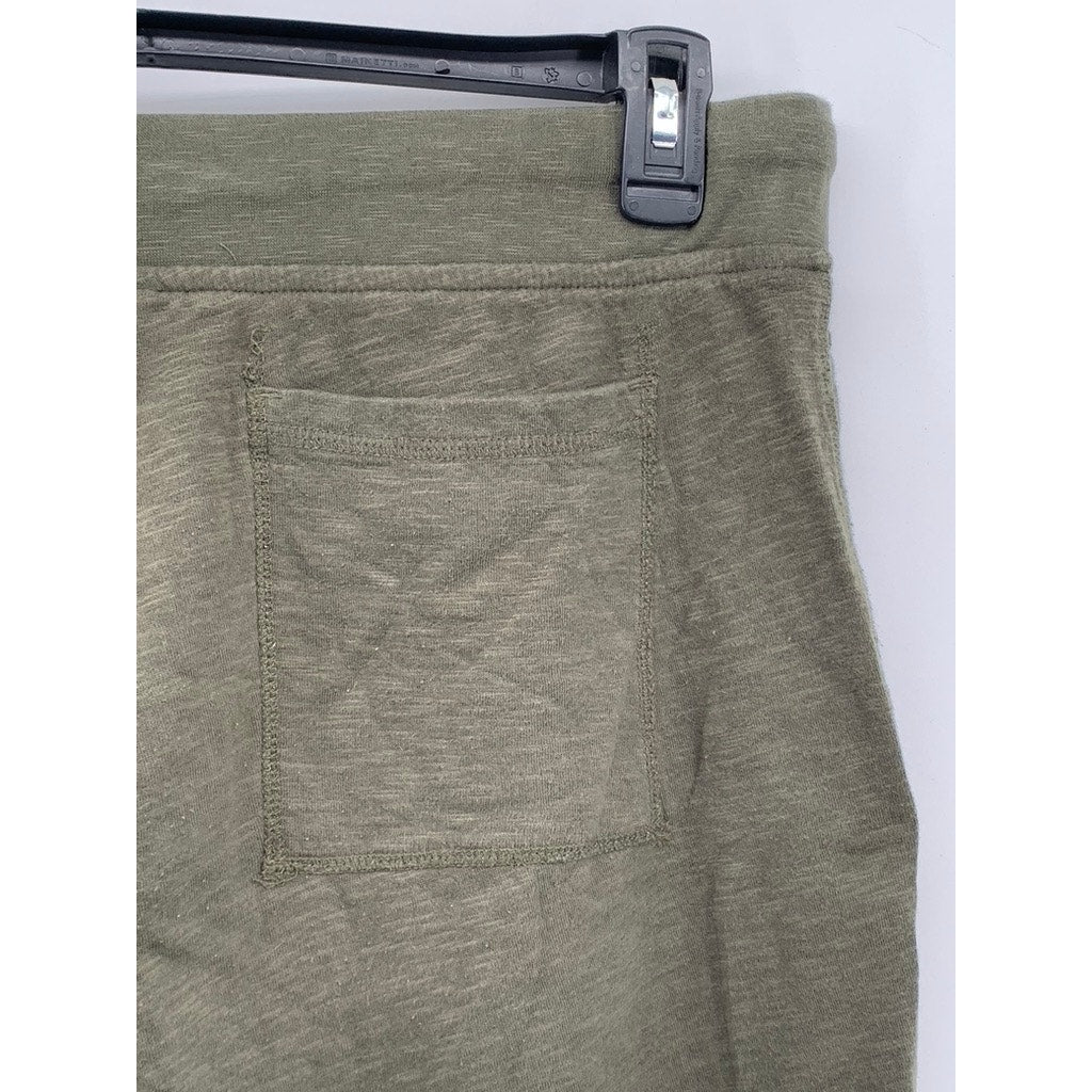 J.CREW Men's Olive Green Drawstring Double-Knit Pull-On Jogger Pant SZ L