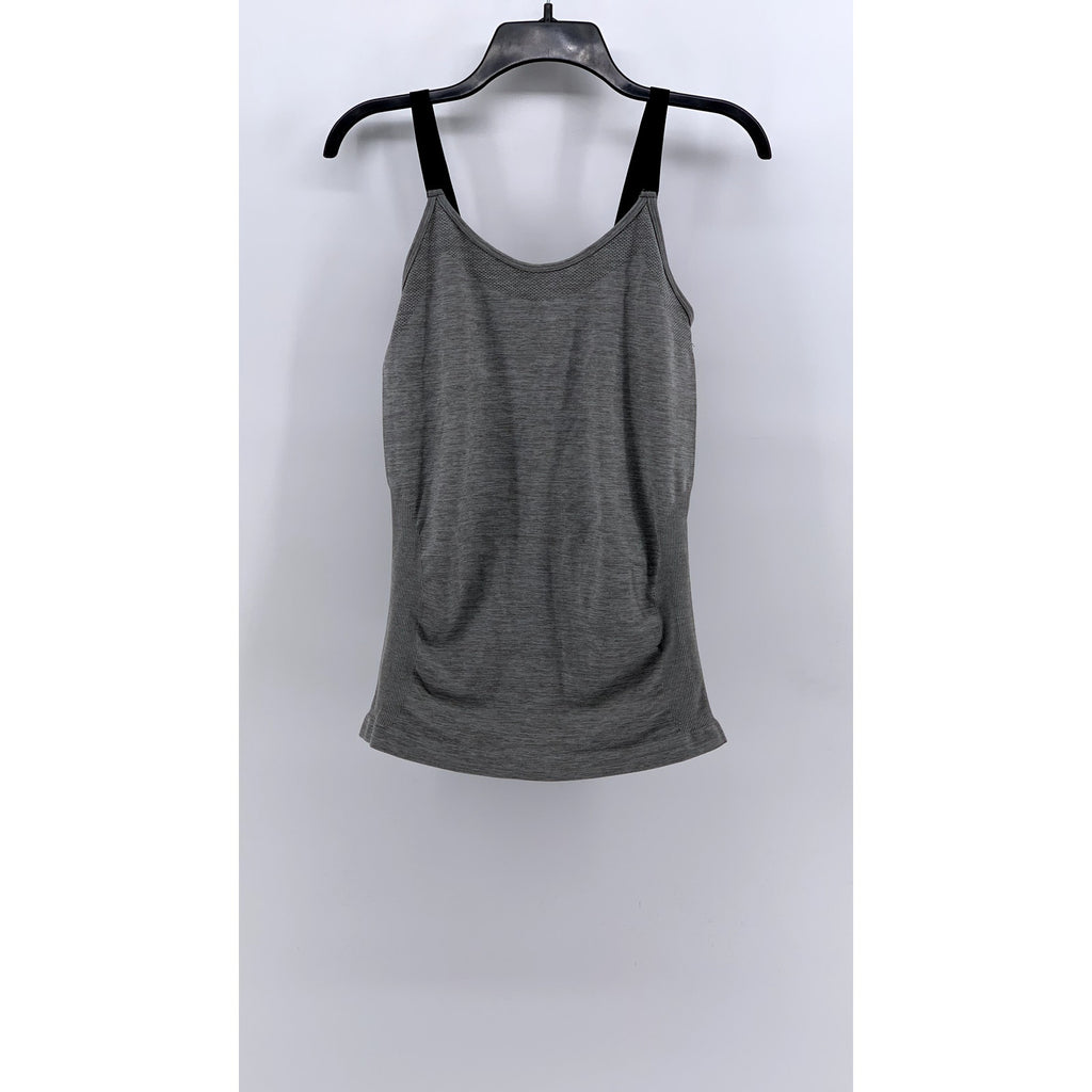 KATHY CURVY Women's Gray Scoop-Neck Tank Top SZ OS