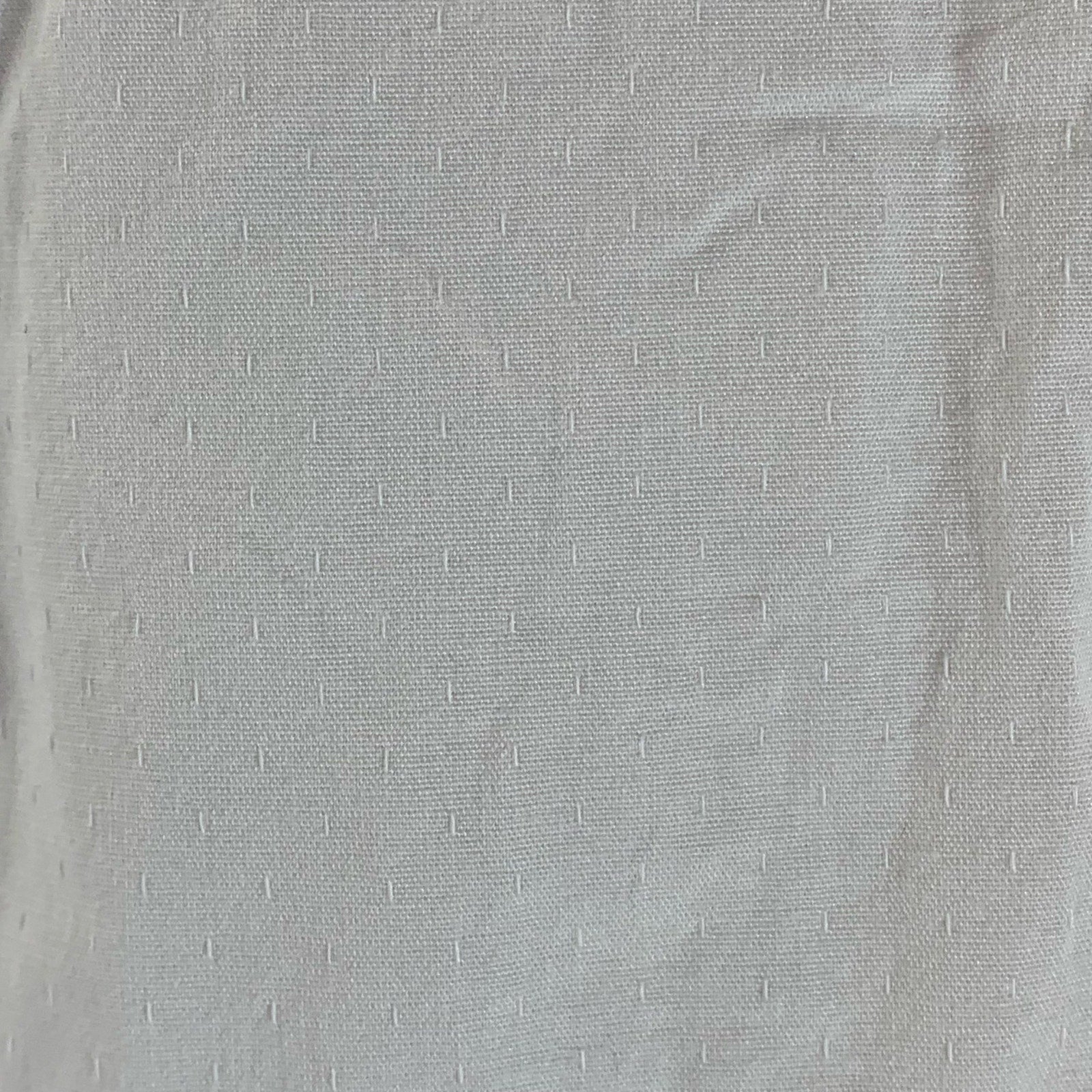 PERRY ELLIS Men's White Textured Dot Stretch Regular-Fit Button-Up Shirt SZ S
