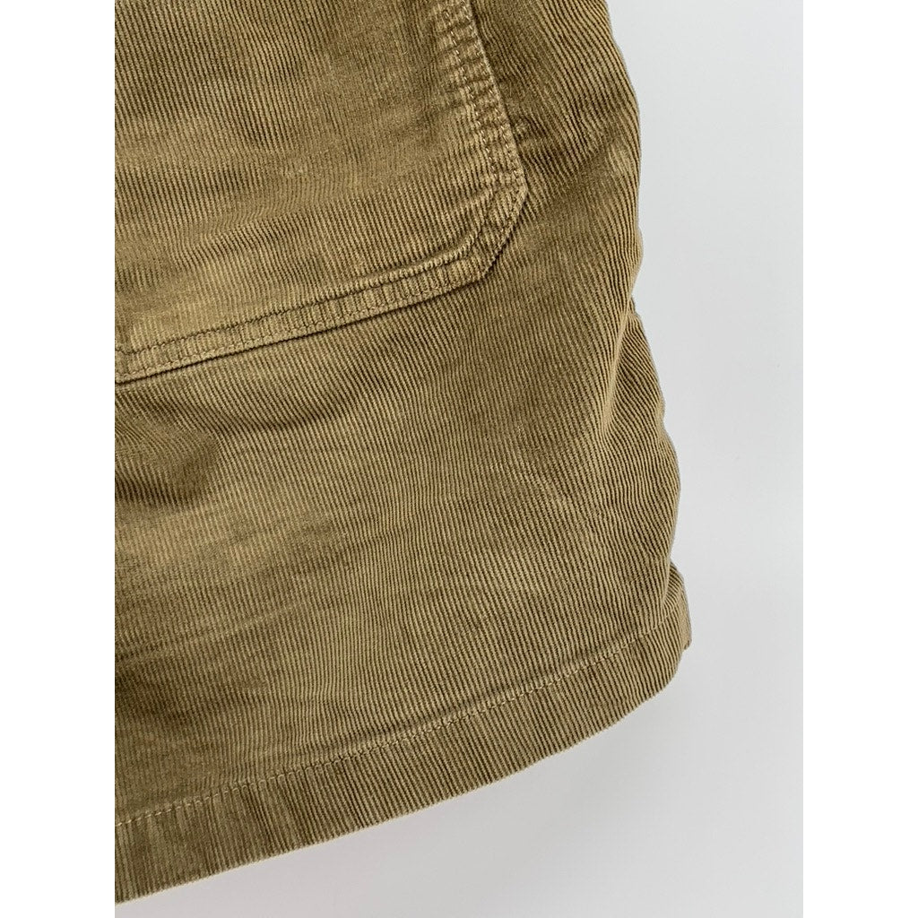 WALLACE & BARNES Men's Tan Corduroy 6" Pull-On Drawstring Shorts SZ S