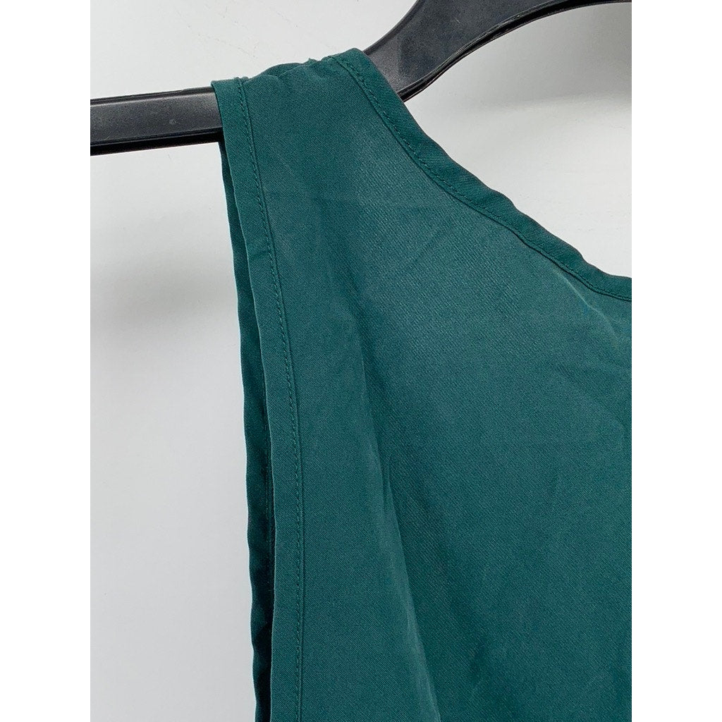 UNIVERSAL THREADS Women's Green Scoop-Neck Midi Dress SZ S