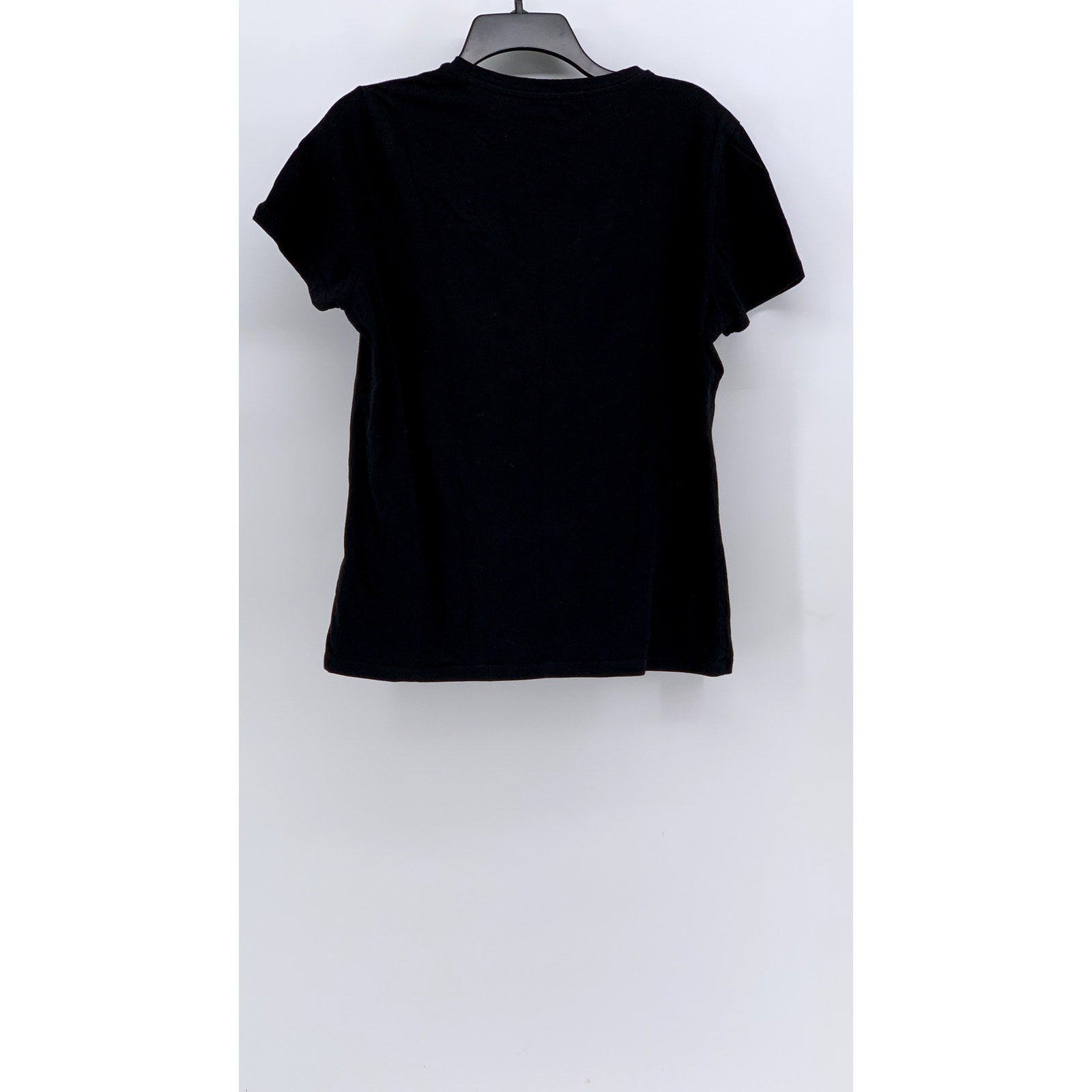 CALVIN KLEIN Women's Black Performance Stretch Short Sleeve Shirt SZ L