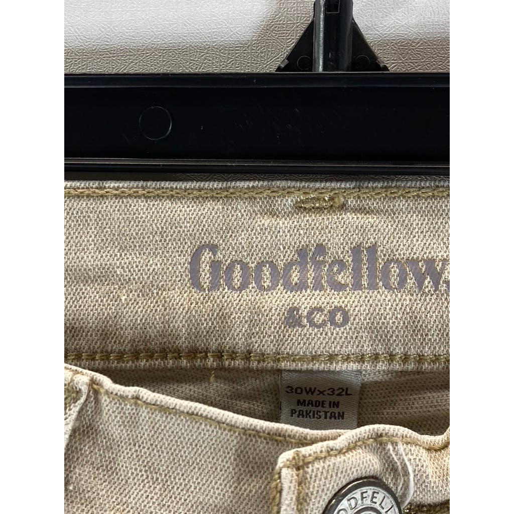 GOODFELLOW & CO Men's Beige Slim Cenido Total Flex Pant SZ 30X32
