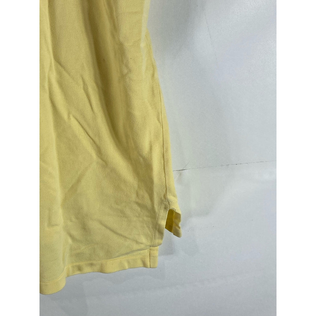 POLO BY RALPH LAUREN Men’s Yellow Vintage Regular-Fit Golf Club Logo Polo SZ XL