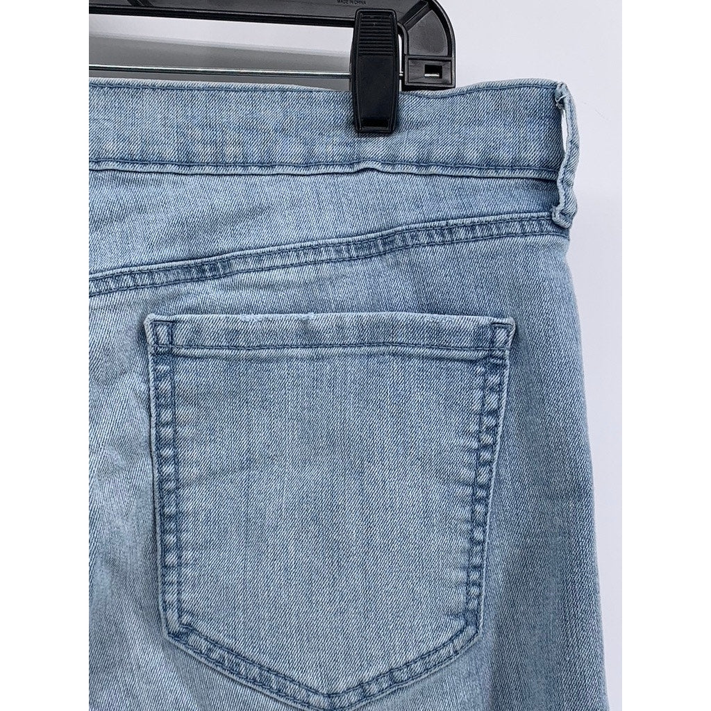 GLORIA VANDERBILT Women's Blue Denim All Around Slimming Effect Capri SZ 14