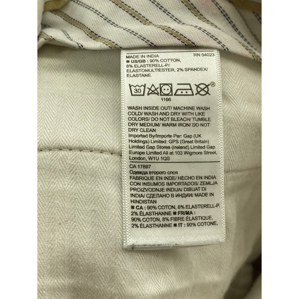 BANANA REPUBLIC Men's Tan Solid Mason Athletic Tapered Fit Chino Pants SZ 35X32