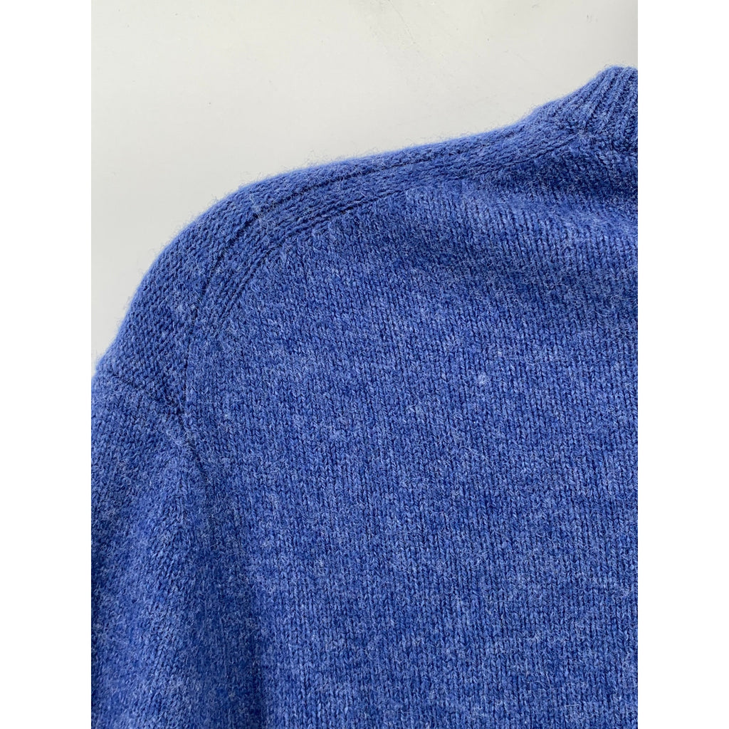BANANA REPUBLIC Men's Blue Knit Merino-Blend Crewneck Long Sleeve Sweater SZ L