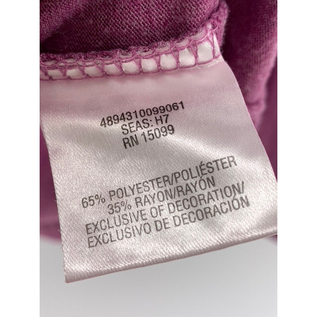 SIMPLY STYLED Pink Button-Up Long Sleeve Pajama Top SZ M