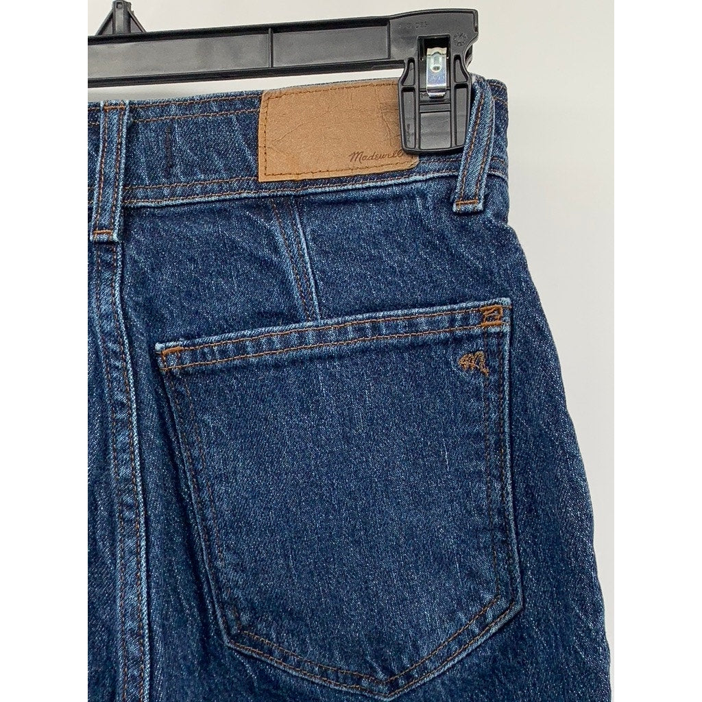 MADEWELL Women's Dark Blue Denim The Perfect Vintage Straight Jean SZ 23