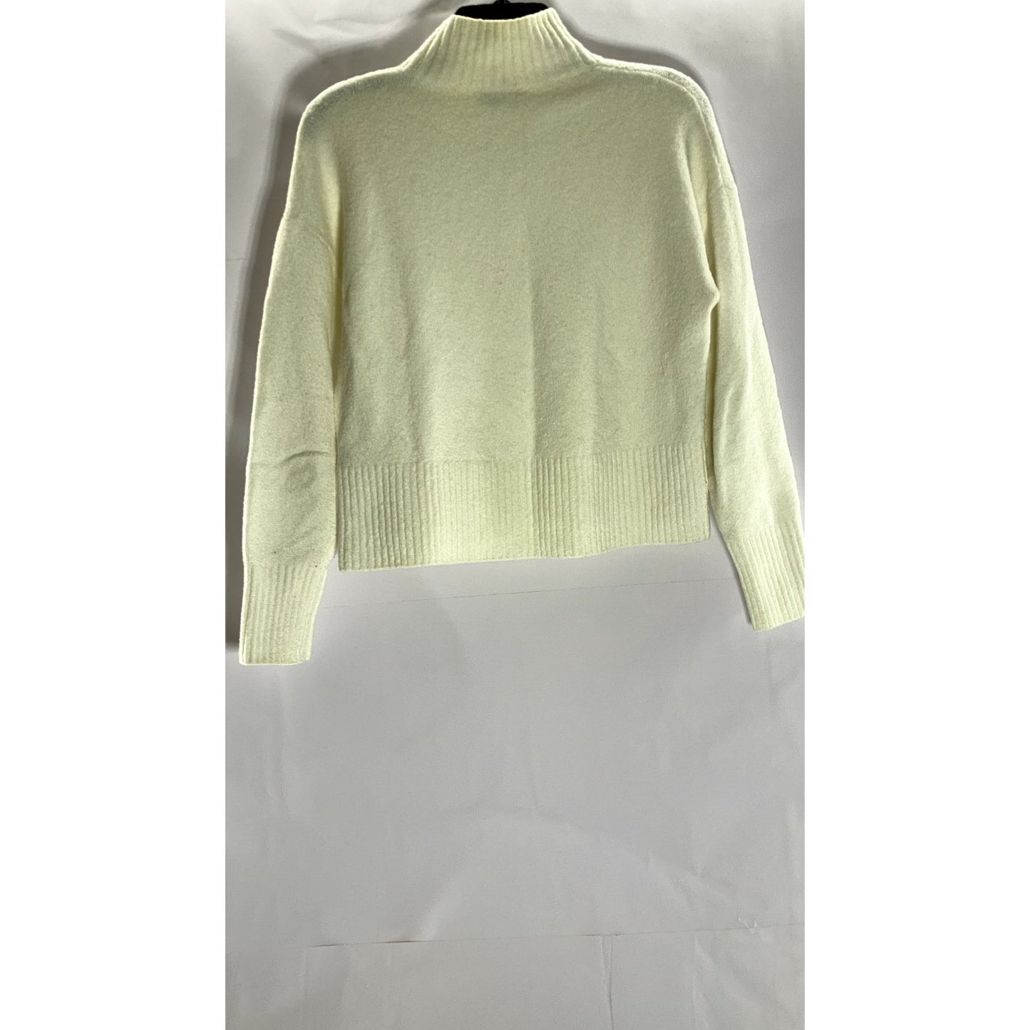 PARIS ATELIER & OTHER STORIES Women's Cream Mock-Neck Knit Sweater SZ XS