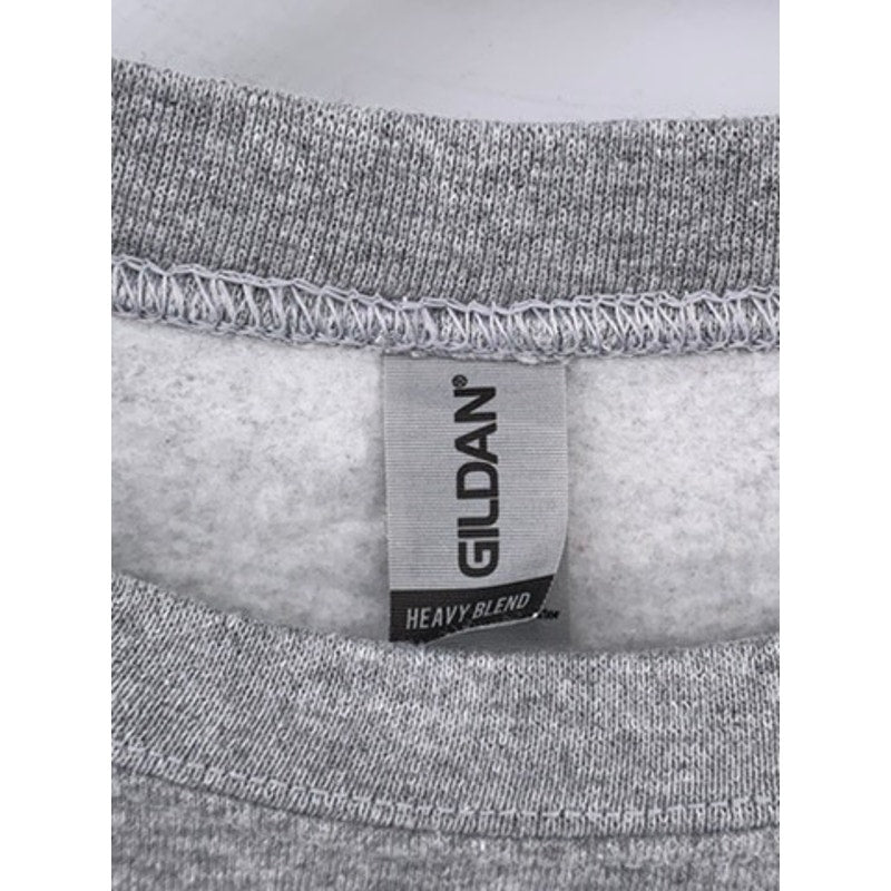 GILDAN Heather Gray Crewneck Graphic Sweatshirt SZ M