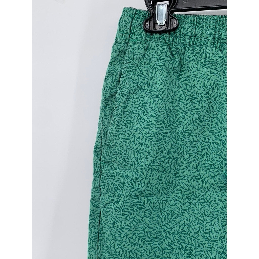 FREE ASSEMBLY Men's Green Utility Pattern E-Waist Utility Shorts SZ M