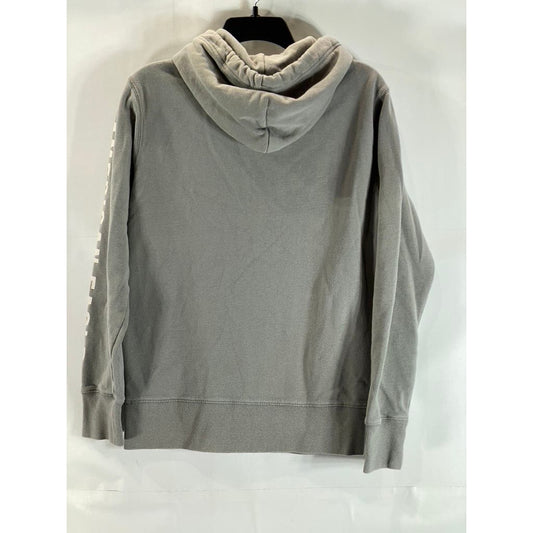 AMERICAN EAGLE Men's Light Grey Super Soft AE Logo Graphic Pullover Hoodie SZ XS