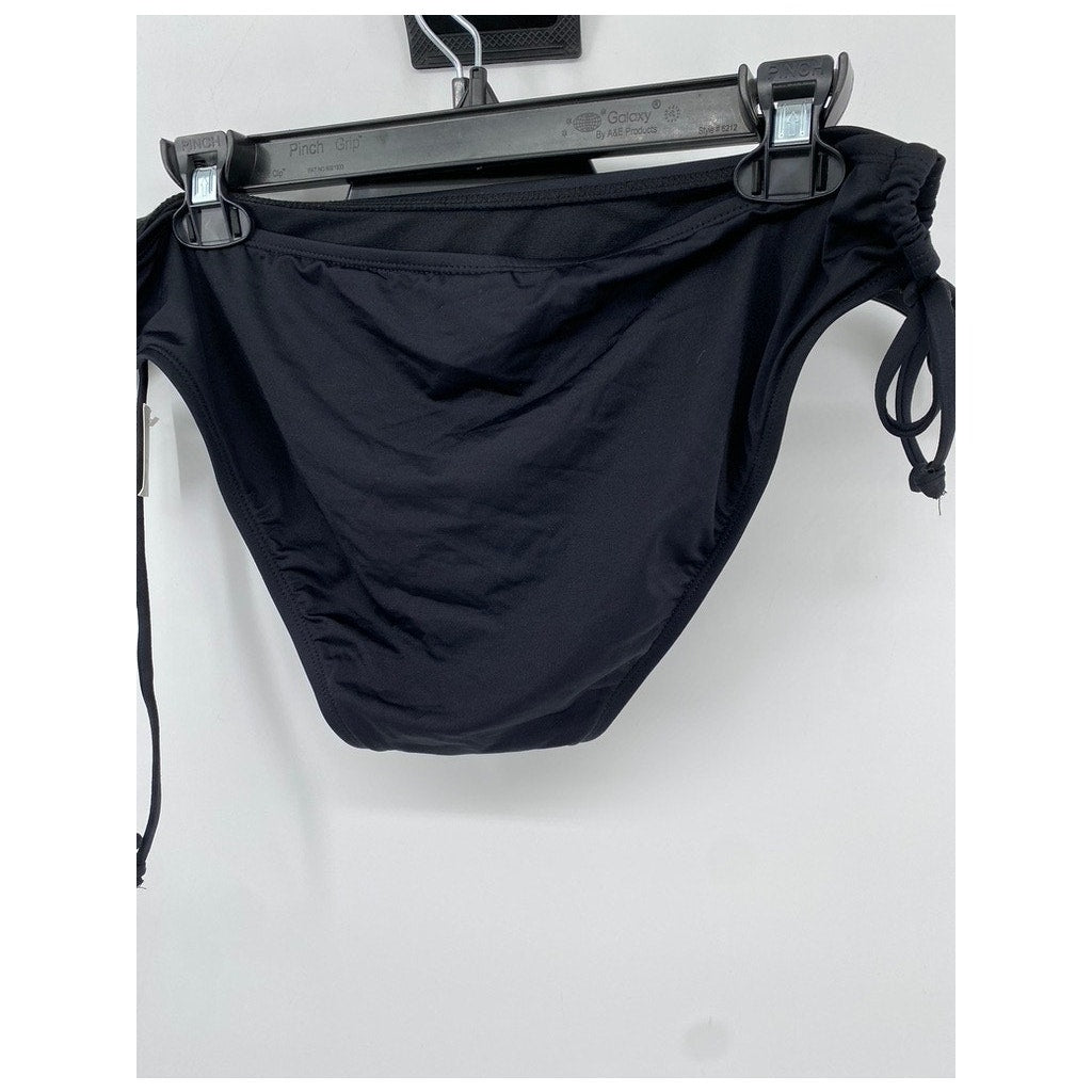 MASSIMO Women's Black Solid Side-Tie Swim Bottoms SZ XL