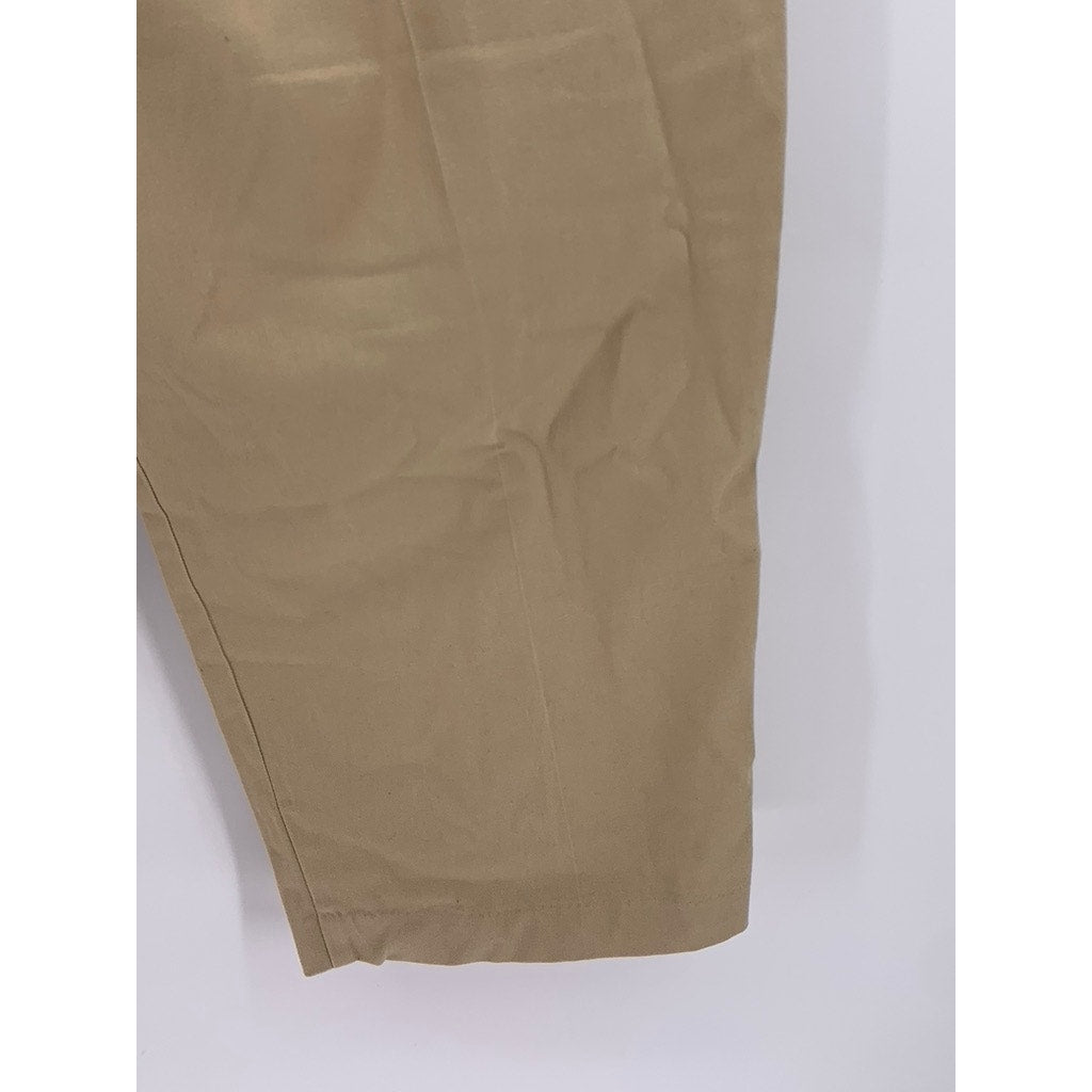 JOHN BLAIR Men's Tan Solid Short Dress Pant SZ 42S