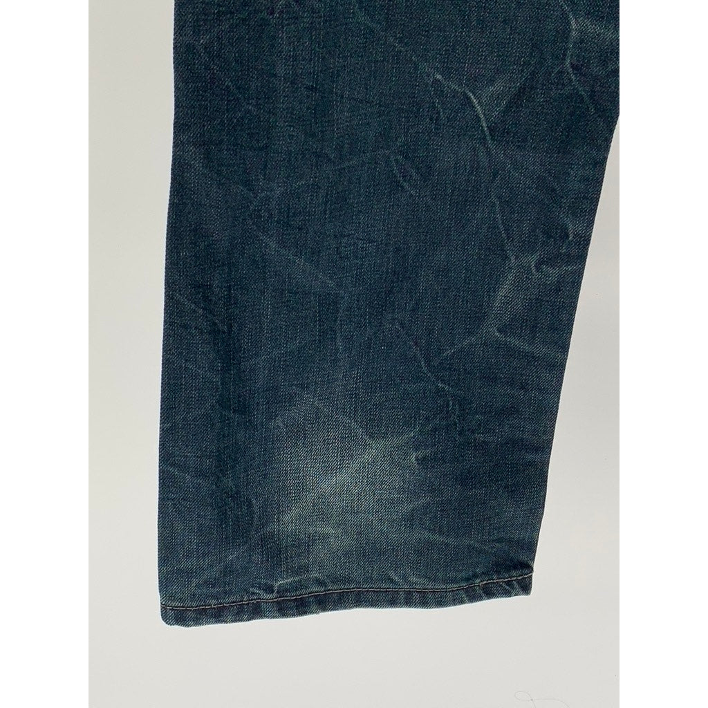 ZLSHIJIA Men's Blue Denim Straight-Leg Jeans SZ 36