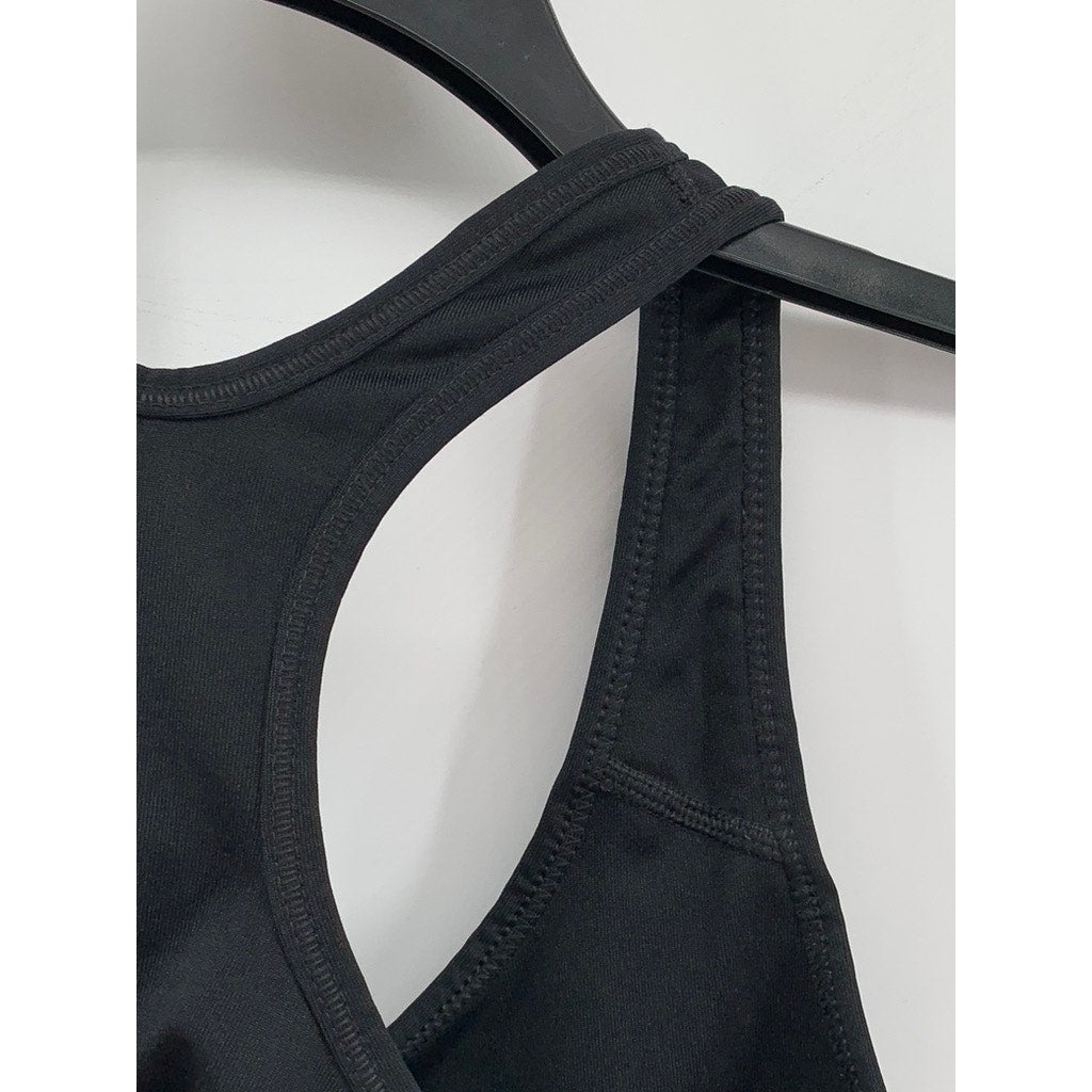 NIKE Women's Black Swoosh Racerback Sports Bra SZ S