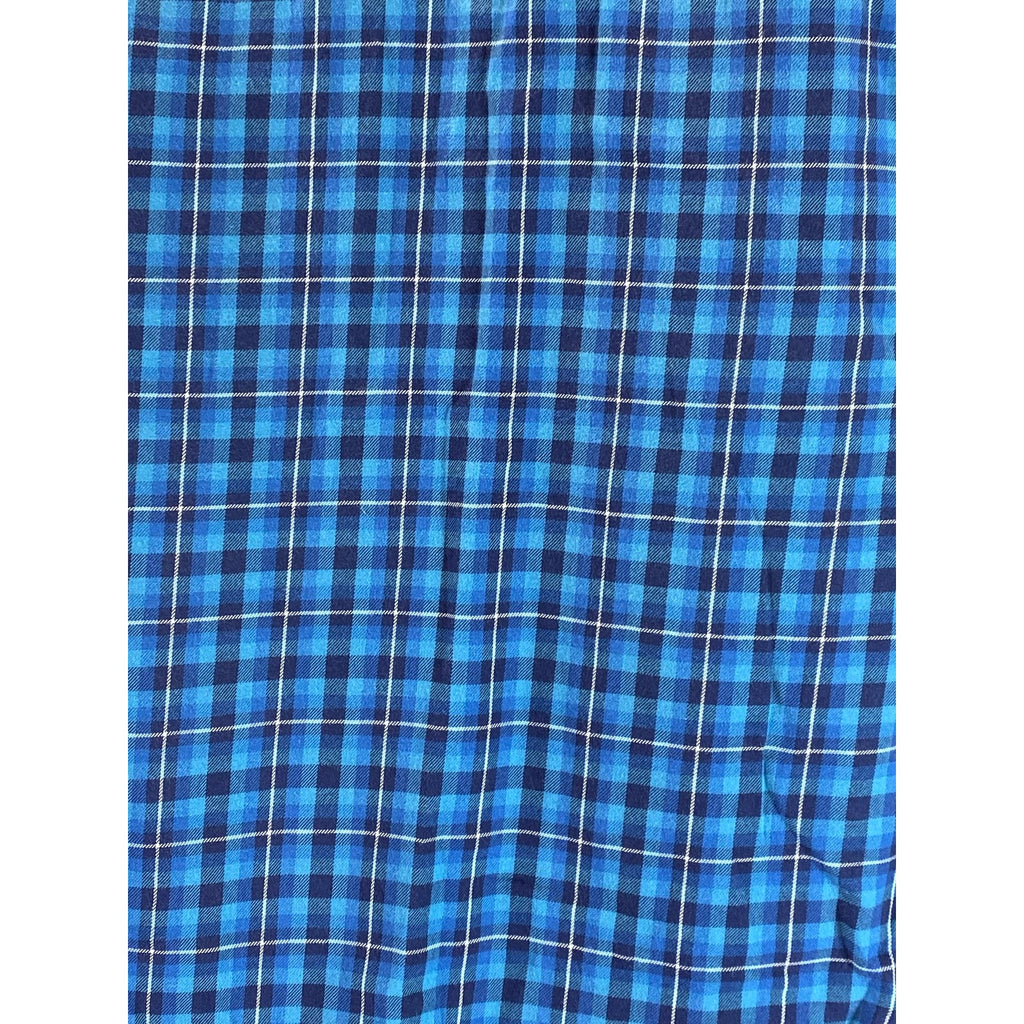 JACK WILLS Men's Blue Gingham Windowpane Button-Up Long Sleeve Shirt SZ L