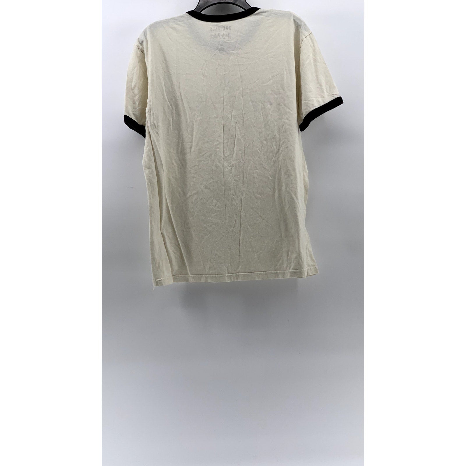 BOX LUNCH Unisex Adult Beige-Black Crewneck Harry Potter Hogwarts T-Shirt SZ L