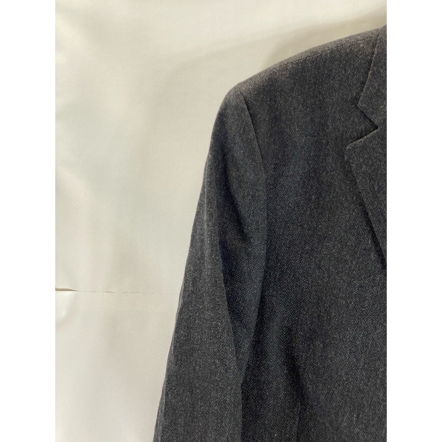 JACK VICTOR Men's Charcoal Wool Super 110's Two-Button Loreto Blazer SZ 48R