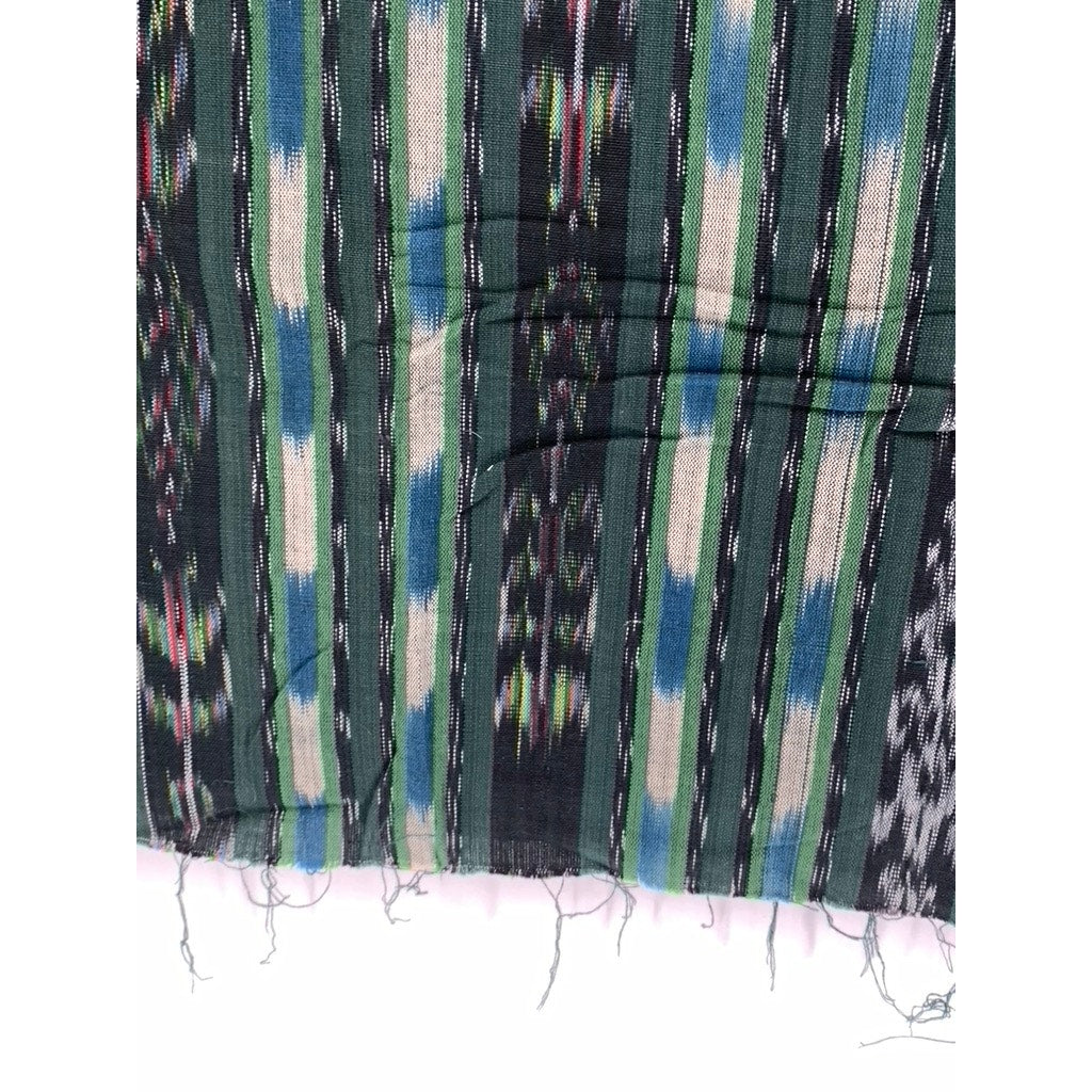 UNBRANDED Green Knit Boho Print Fabric Table Cloth