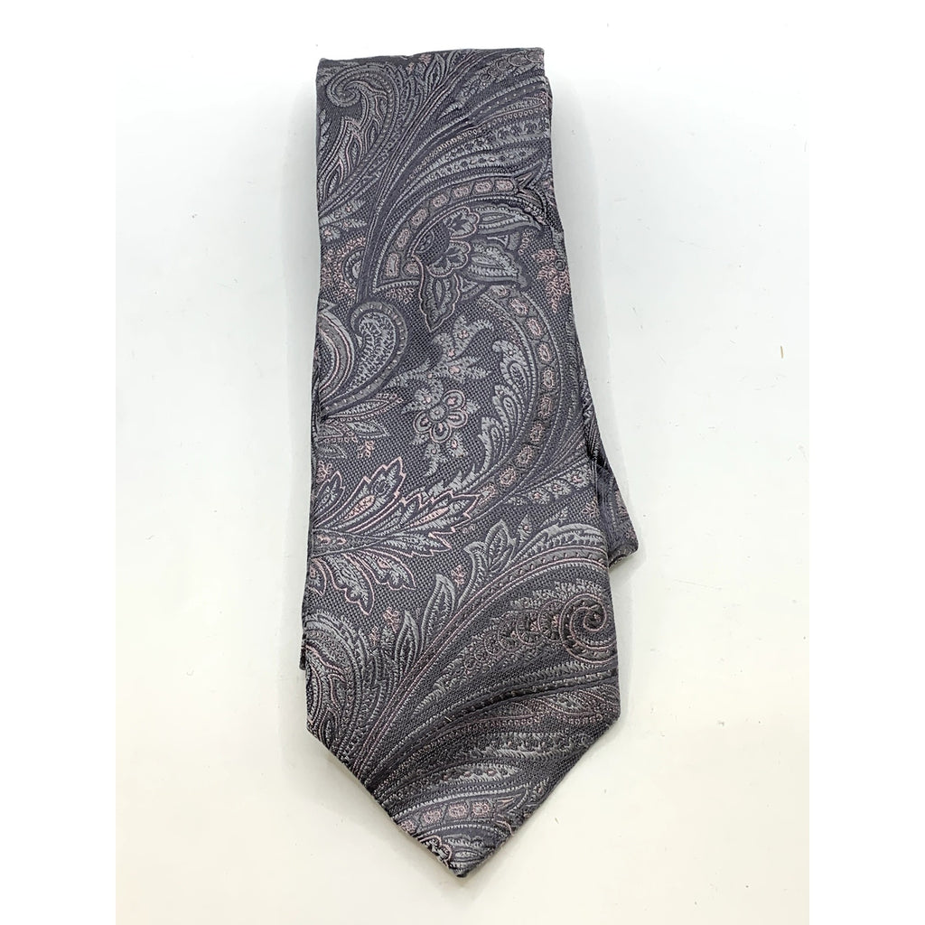 MICHAEL MICHAEL KORS Men's Gray Paisley Print Silk Tie