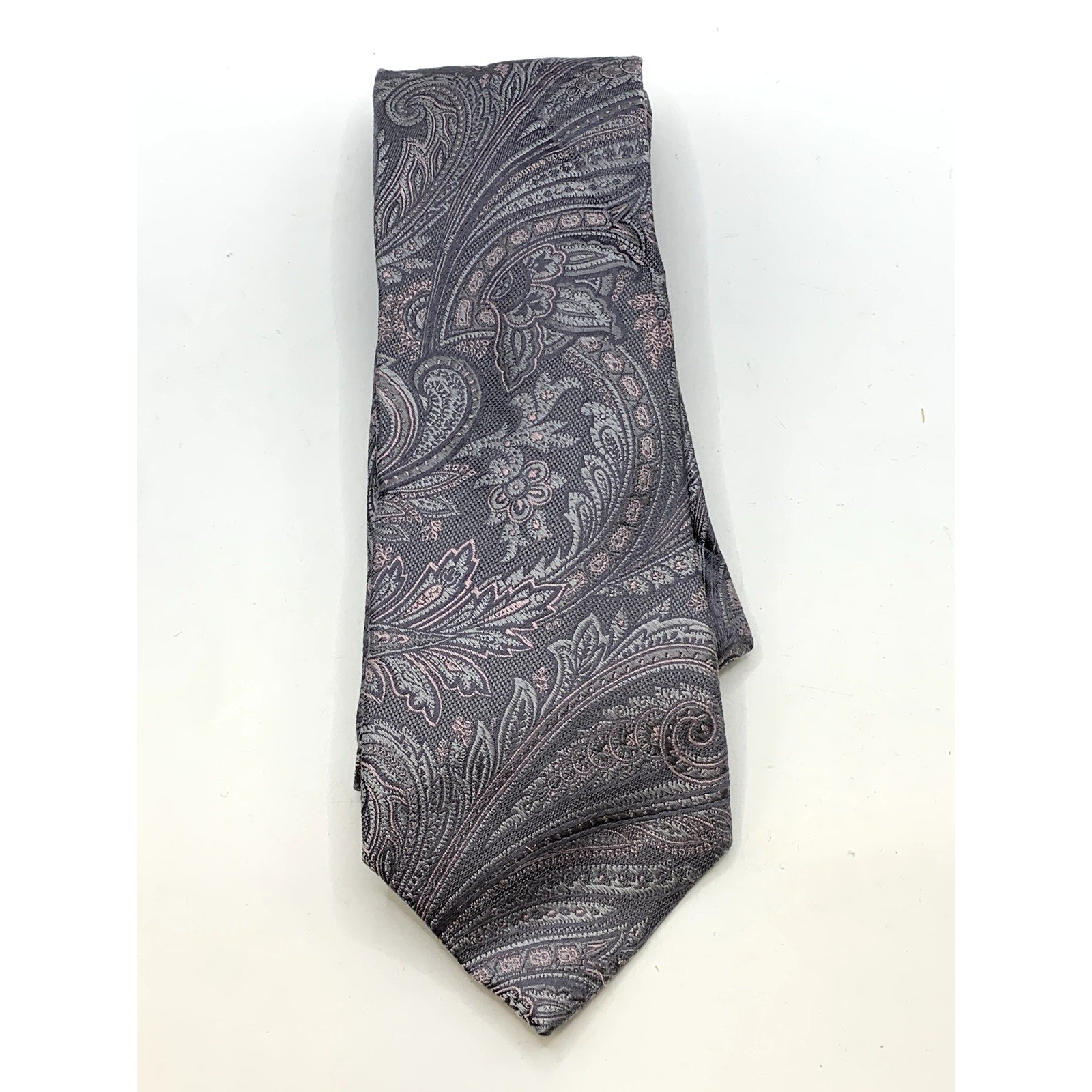 MICHAEL MICHAEL KORS Men's Gray Paisley Print Silk Tie