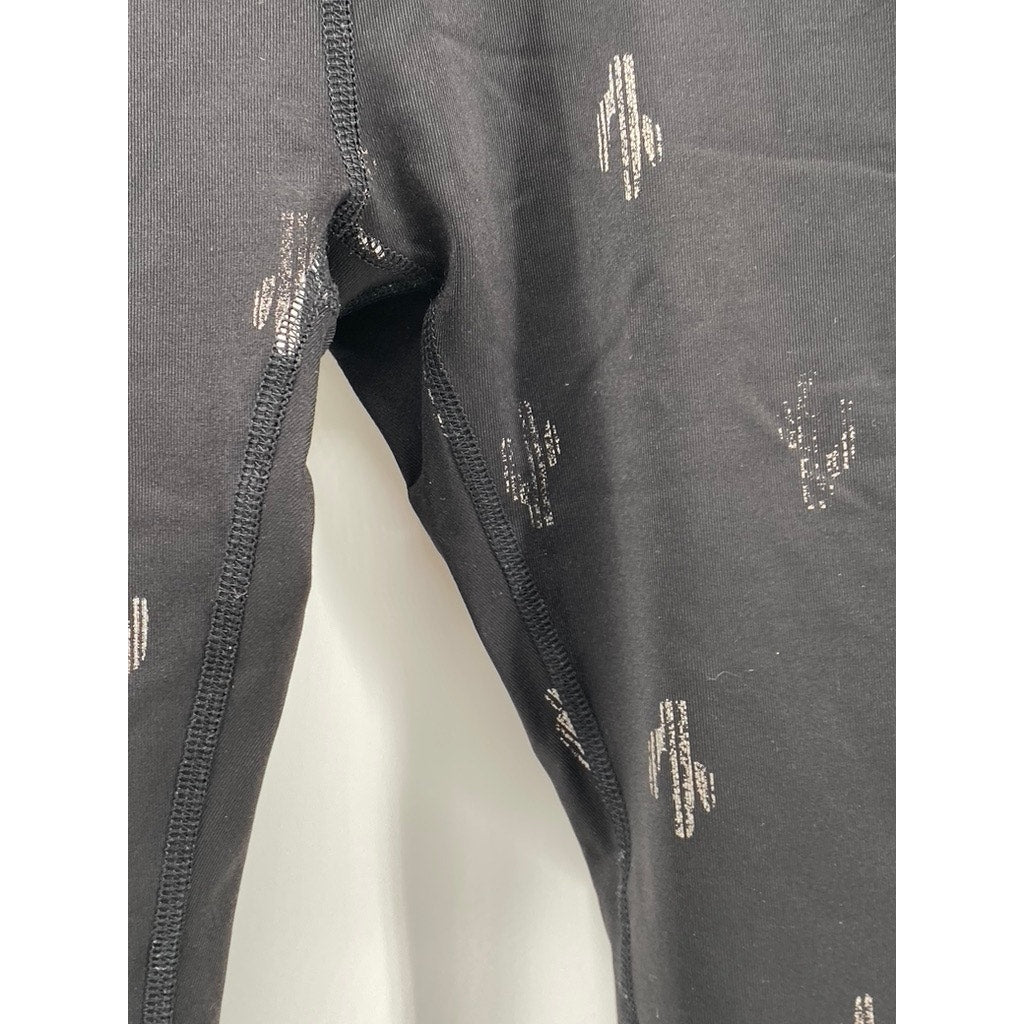 BEYOND YOGA Women's Black Cactus Print High-Rise Pull-On Leggings SZ S