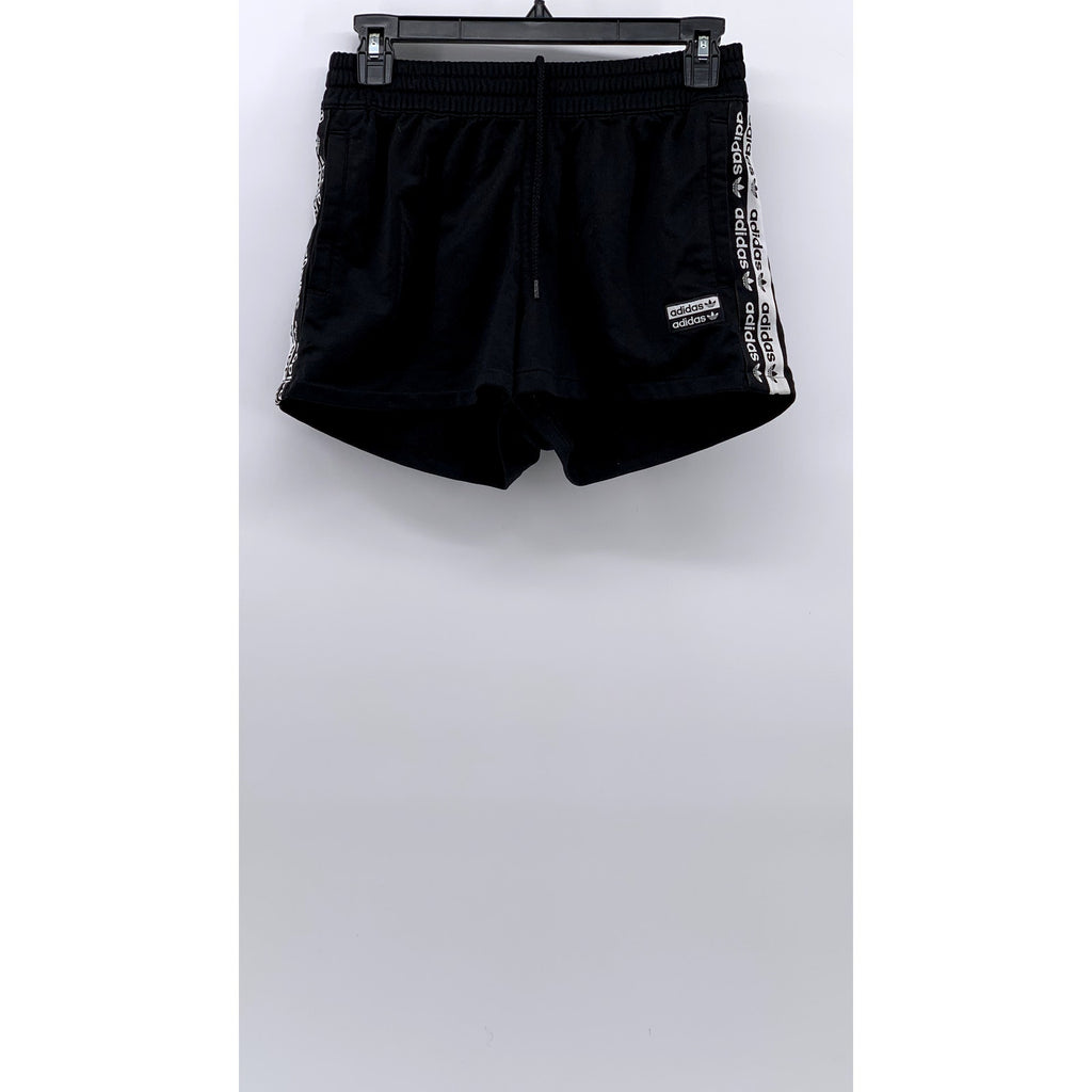 ADIDAS Women's Black Side Logo Active Shorts SZ S