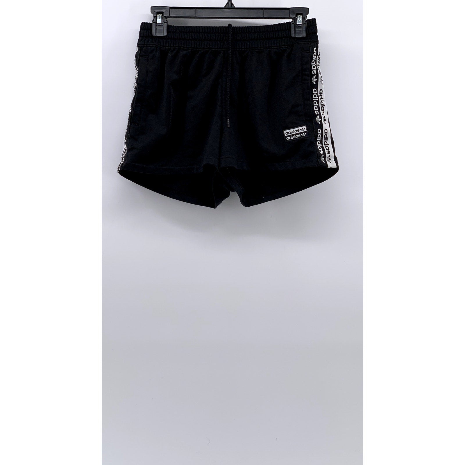 ADIDAS Women's Black Side Logo Active Shorts SZ S