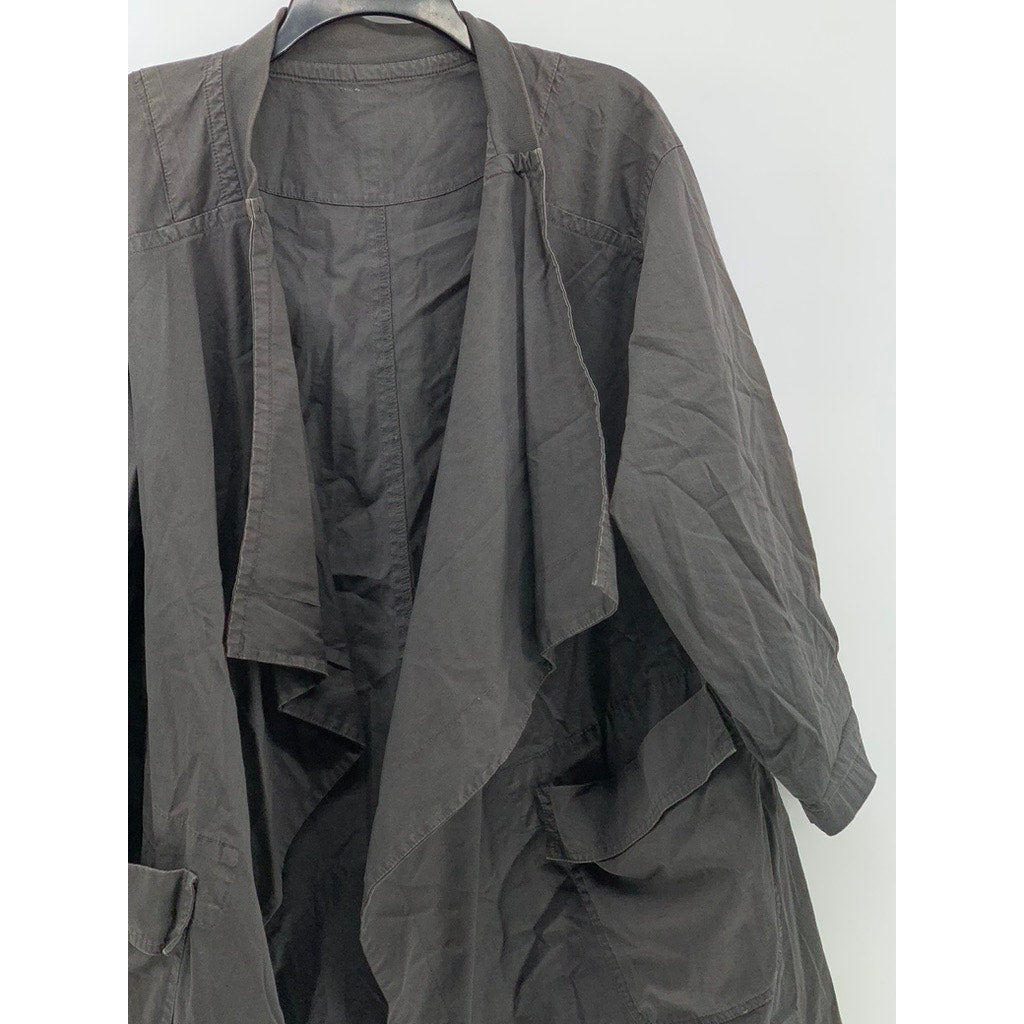 UNBRANDED Women's Charcoal Gray Open-Front Cardigan SZ OS