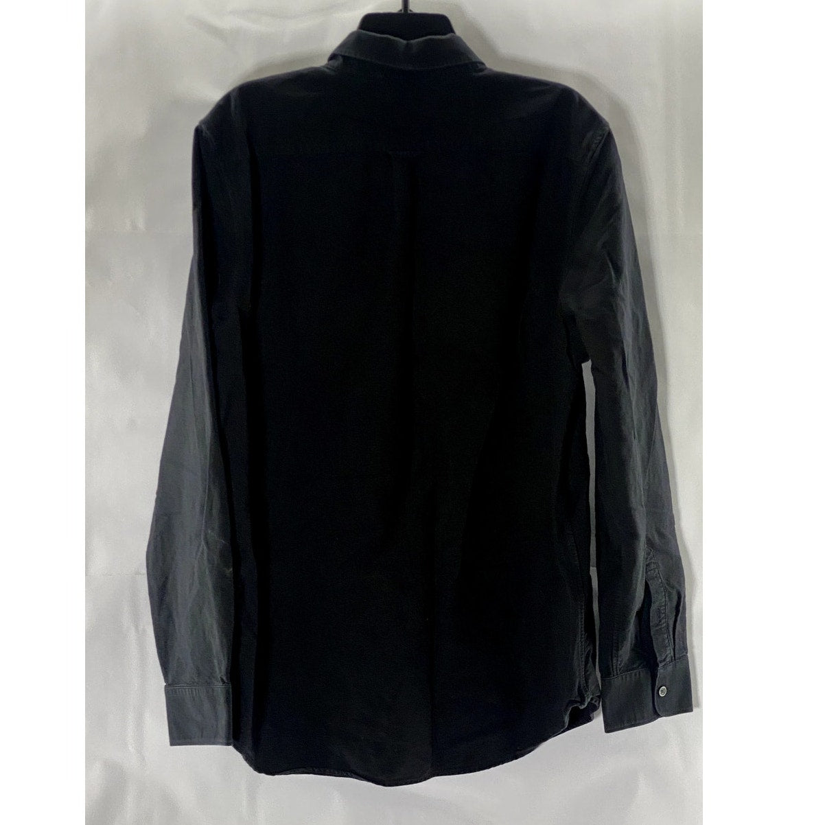 EVERLANE Men's Tall Black Solid Uniform Regular-Fit Button-Up Shirt SZ XL/T