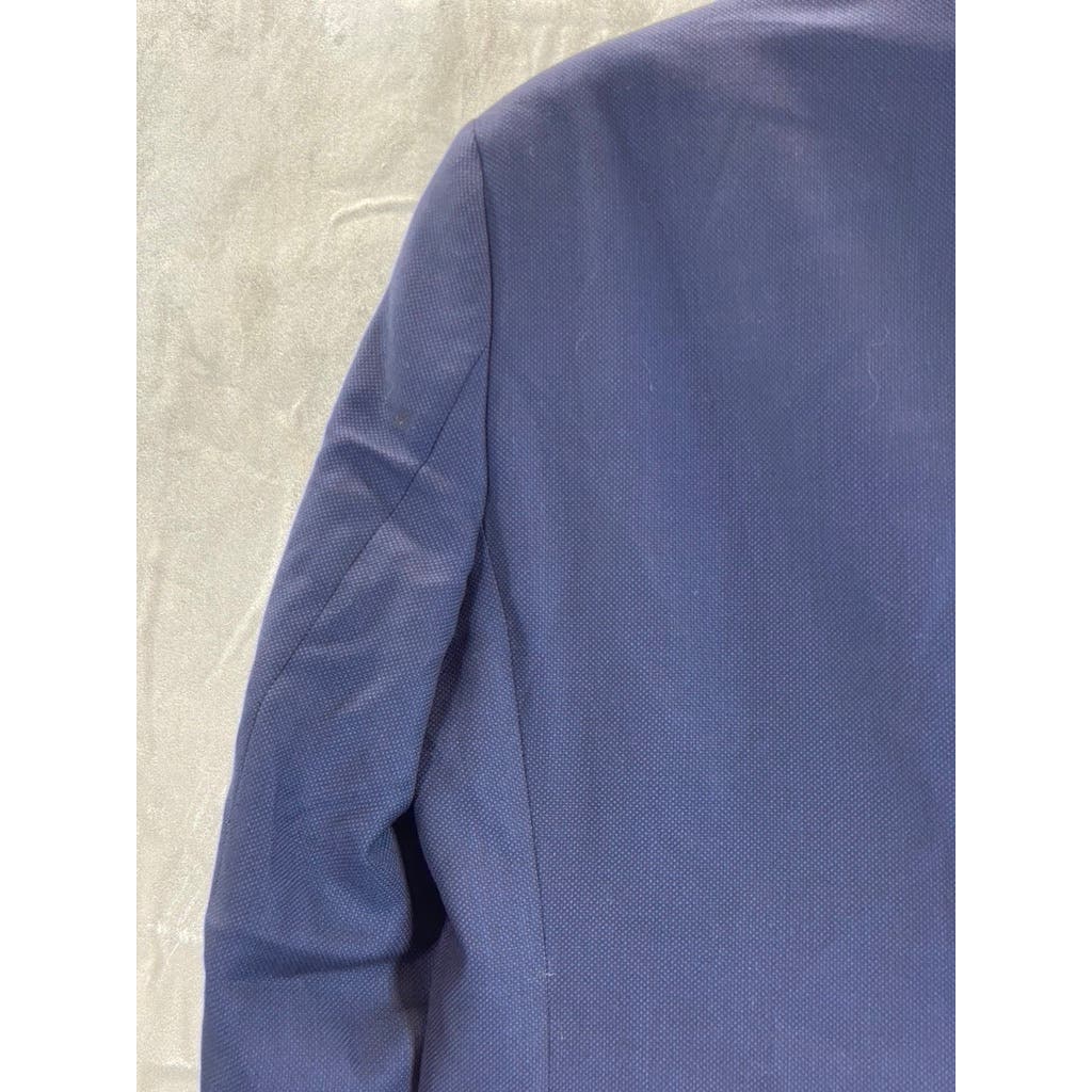 TED BAKER LONDON Men's Navy Regular-Fit Two-Button Wool Suit Jacket SZ 36R