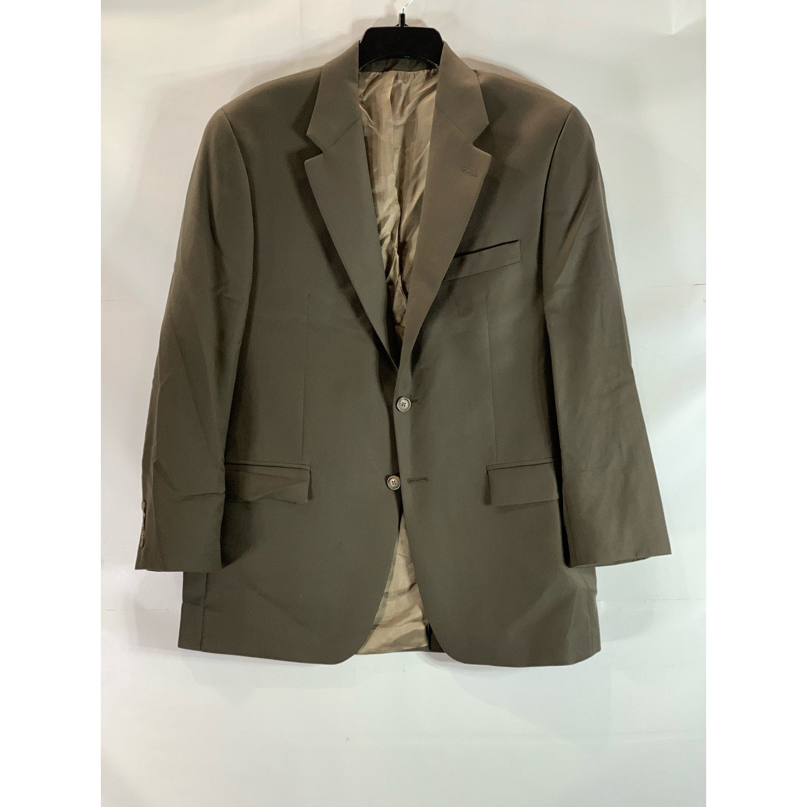 LAUREN RALPH LAUREN Men's Brown Two-Button Wool Suit SZ 44R/34X30