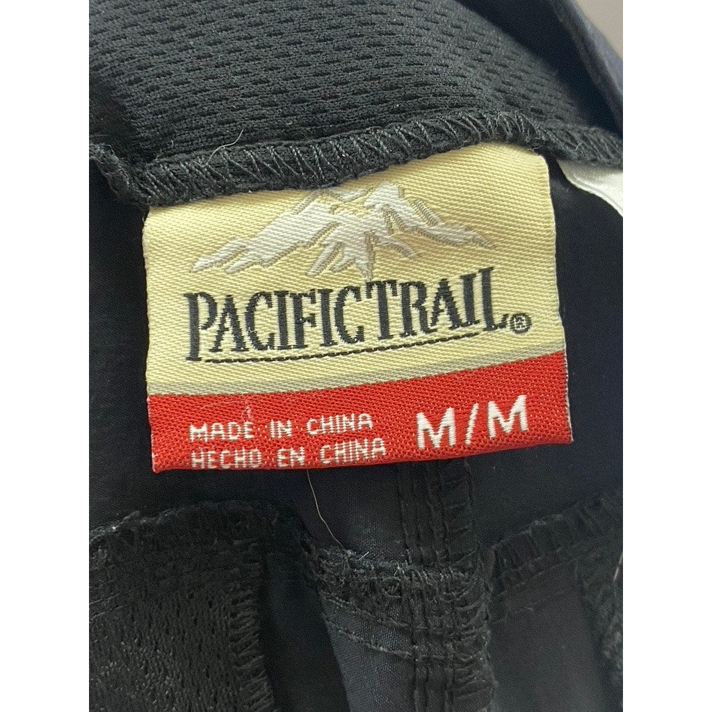 PACIFIC TRAIL Women's Solid Black Roll-Tab Hem Outdoor Lightweight Pant SZ M