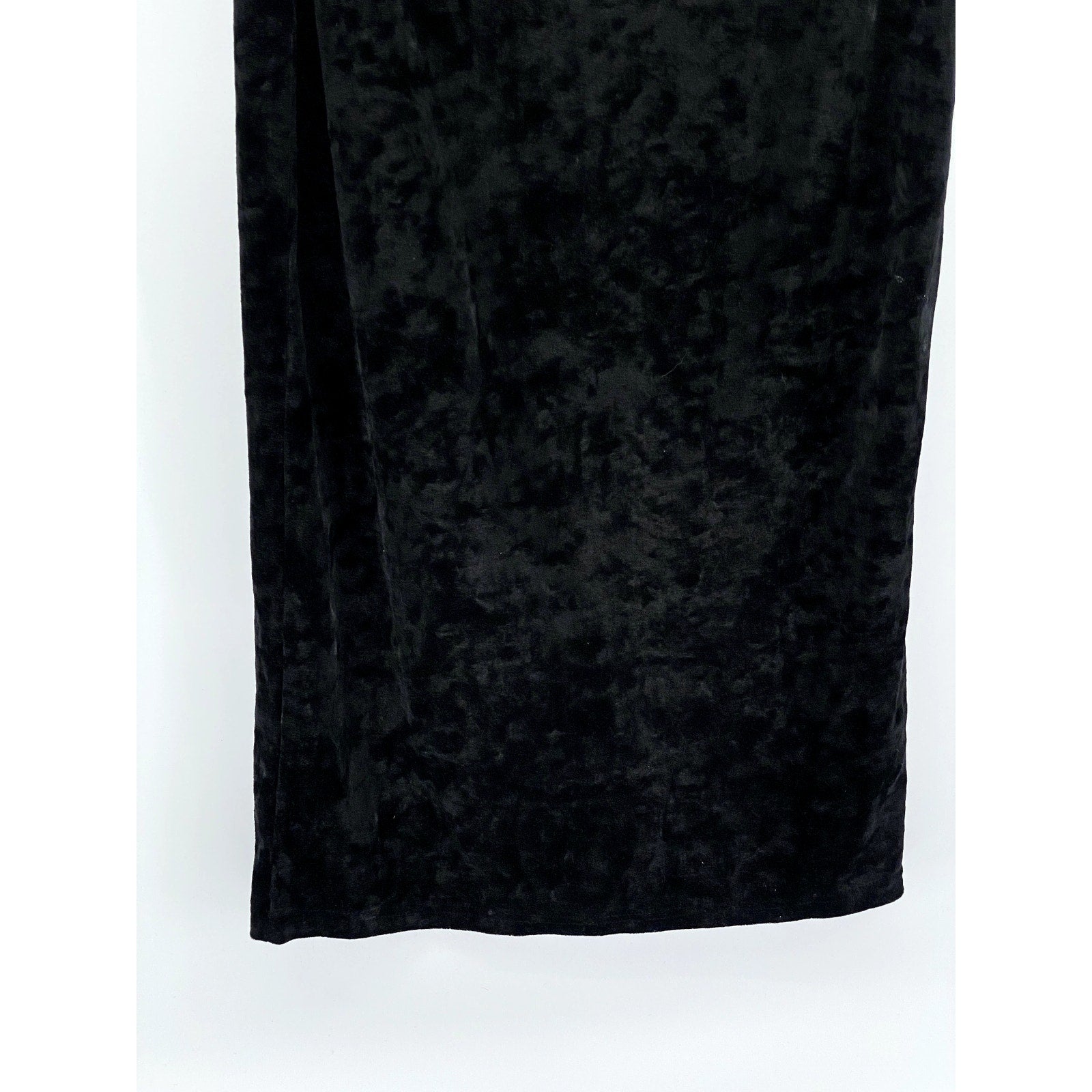 SHEIN Women's Black Velour Cutout Mock-Neck Sleeveless Bodycon Midi Dress SZ 6